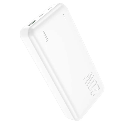 Внешний аккумулятор повербанк Power bank HOCO J87A 20000mAh PD 20W + USB QC3.0 18W белый