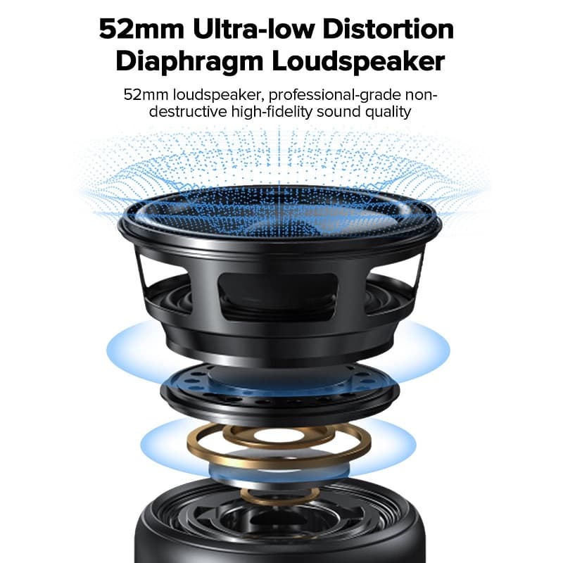 Колонка блютуз Joyroom JR-ML02 влагозащищенная черная 1200mAh