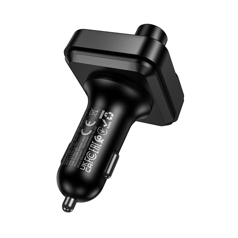 фото FM трансмиттер bluetooth модулятор Borofone BC61 45W USB + PD 30W черный
