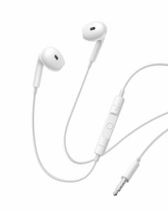 Наушники проводные Baseus HZ19 с микрофоном белые