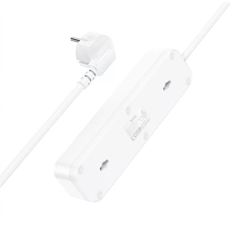 Сетевой фильтр HOCO NS2 3 гнезда + 3USB 1.8м 4000W белый Сетевой фильтр HOCO NS2 3 гнезда + 3USB 1.8м 4000W белый