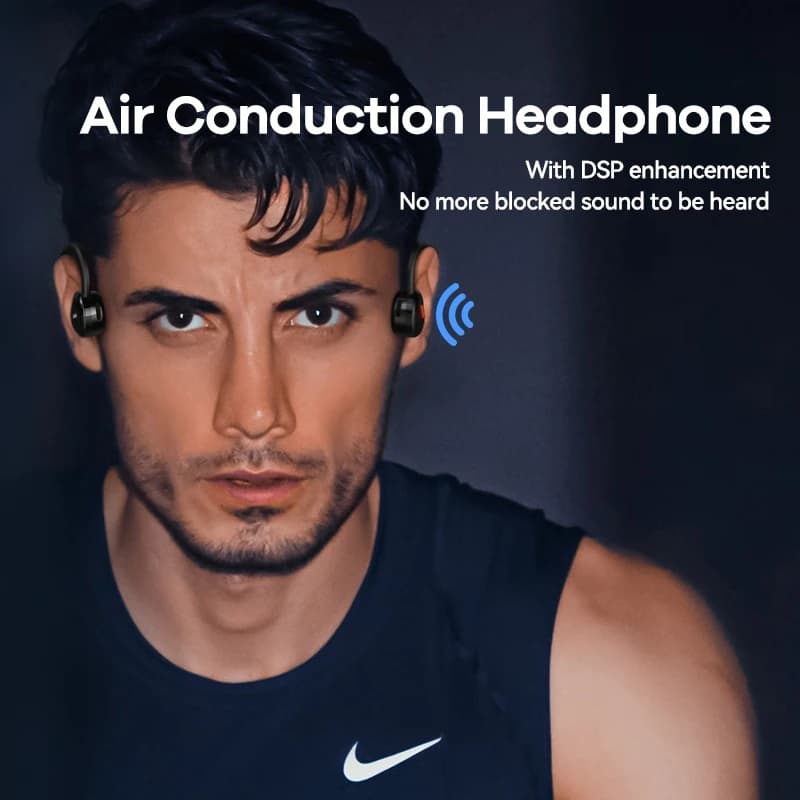 Изображение Наушники Bluetooth Remax RB-S8 костная проводимость черные фото Наушники Bluetooth Remax RB-S8 костная проводимость черные