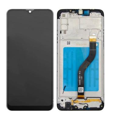 Дисплей для Samsung A20s/A207 "как новый" + тачскрин черный с рамкой