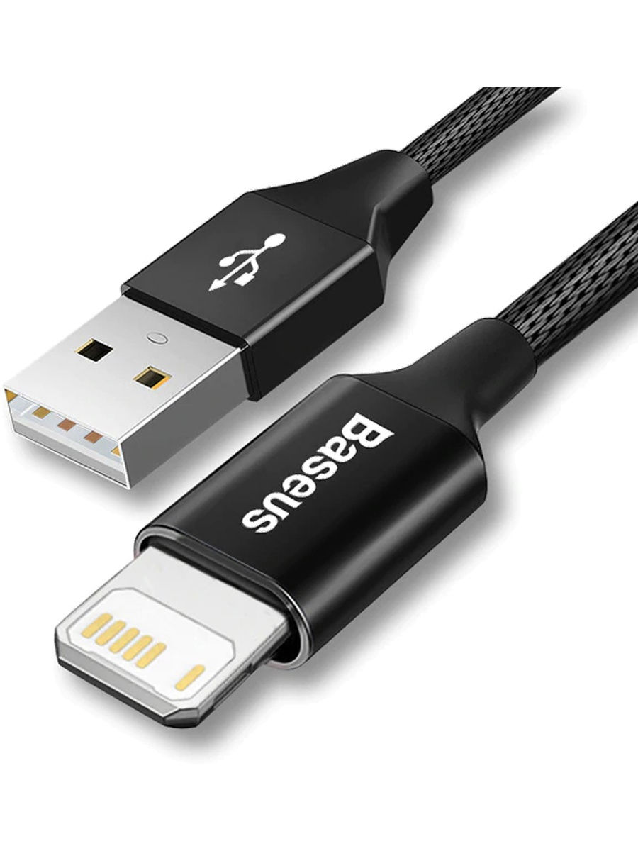 Кабель для зарядки iphone Lightning Baseus Yiven CALYW-01 2A 1.2м черный Кабель для зарядки iphone Lightning Baseus Yiven CALYW-01 2A 1.2м черный