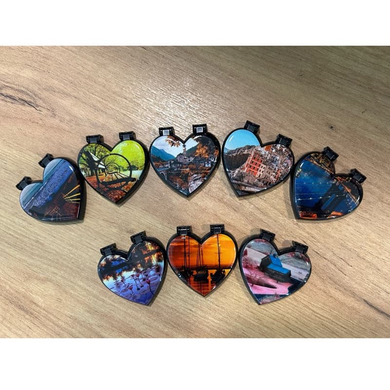 фото POPSOCKET попсокет для телефона сердце с зеркальцем рисунок в ассортименте