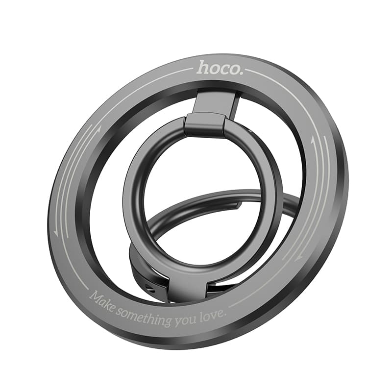 Изображение Магнитное кольцо держатель подставка для телефона Hoco GH2 Clever Magnetic серебро фото Магнитное кольцо держатель подставка для телефона Hoco GH2 Clever Magnetic серебро