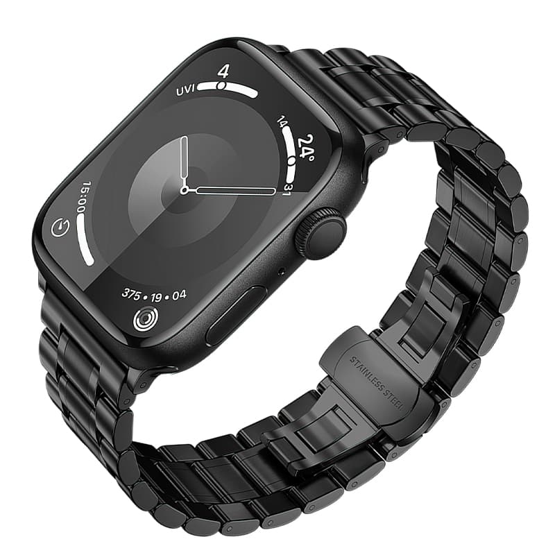 Ремешок для Apple Watch 38/40/41mm HOCO WA32 Grand series five-bead стальной черный Ремешок для Apple Watch 38/40/41mm HOCO WA32 Grand series five-bead стальной черный