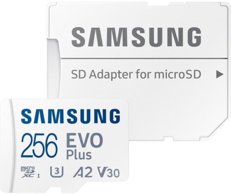 Изображение Карта памяти Samsung Micro SDXC Evo Plus UHS-1 A2 V30 4K 160MB/s Class 10 256Gb