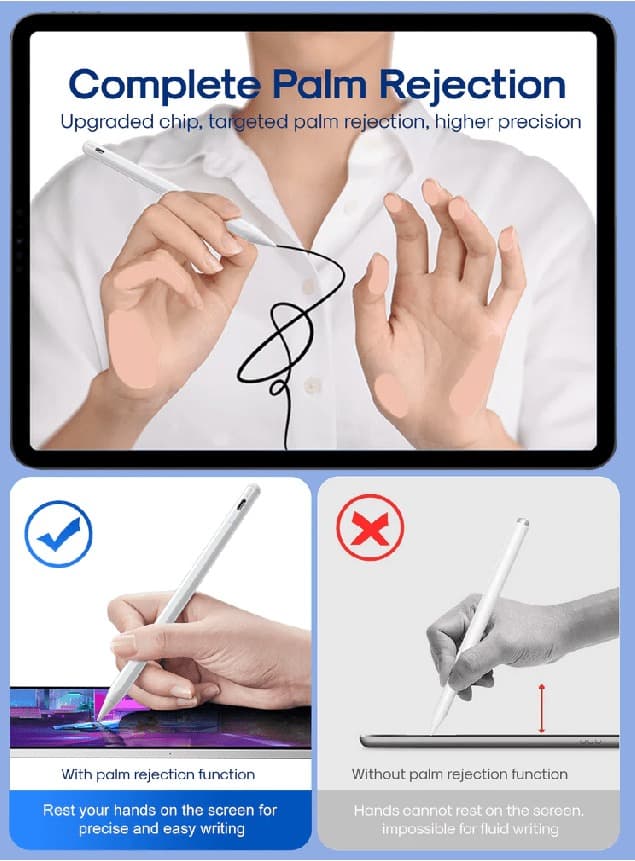 фото Стилус для ipad Joyroom JR-X9S Active с сменным наконечником белый