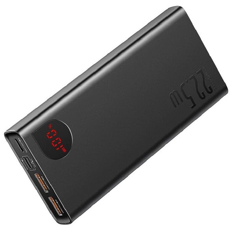 фото Внешний аккумулятор повербанк Power bank Baseus Adaman Metal Digital Display 20000mAh PD 22.5W черный PPADM20S / PPAD000101