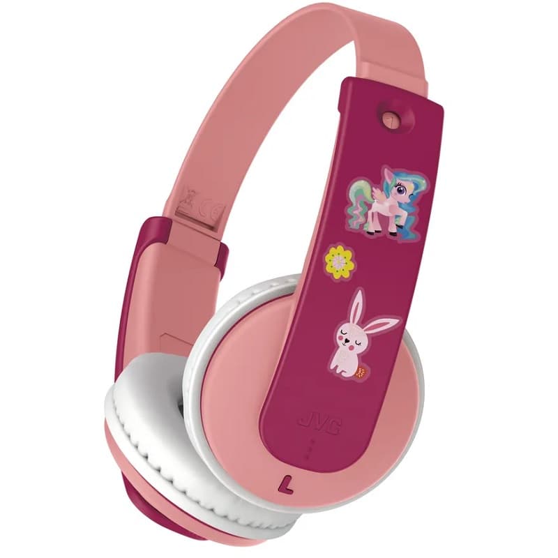 Изображение Наушники беспроводные накладные детские JVC KIDS HA-KD10W-P-E розовые фото Наушники беспроводные накладные детские JVC KIDS HA-KD10W-P-E розовые