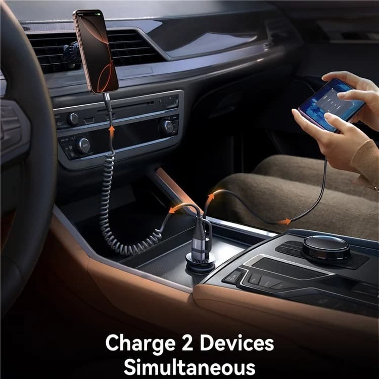 Изображение Автомобильное зарядное устройство Joyroom JR-CCN16 Mini PD 15W / Type-C USB-C+USB черное фото Автомобильное зарядное устройство Joyroom JR-CCN16 Mini PD 15W / Type-C USB-C+USB черное