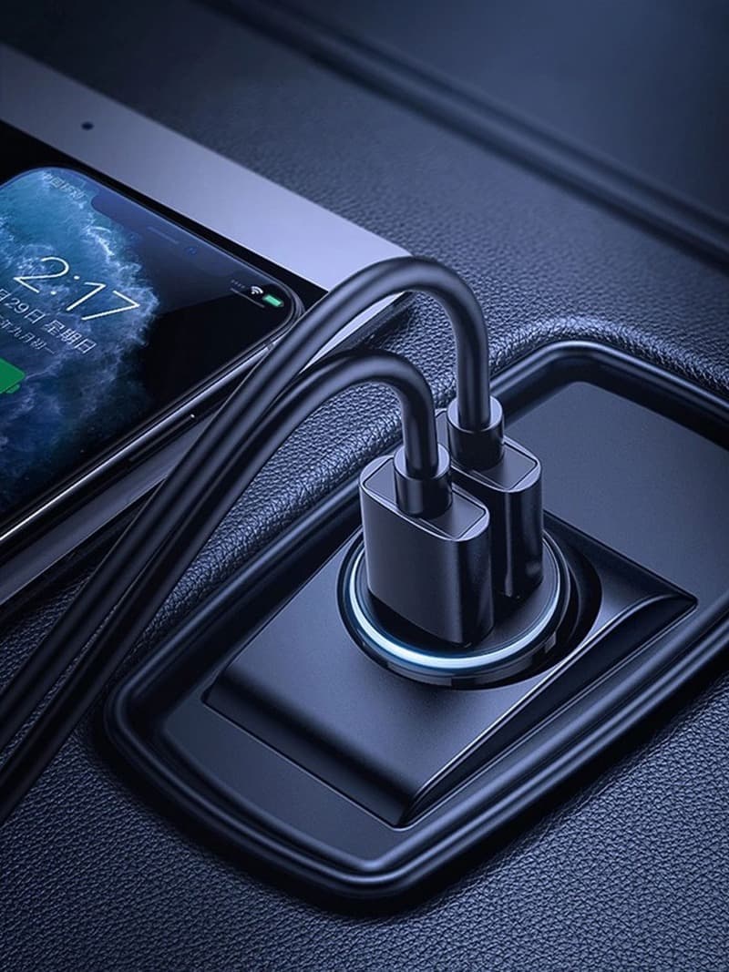 Изображение Автомобильное зарядное устройство Joyroom C-A06 Mini 2USB 3.1A черное фото Автомобильное зарядное устройство Joyroom C-A06 Mini 2USB 3.1A черное