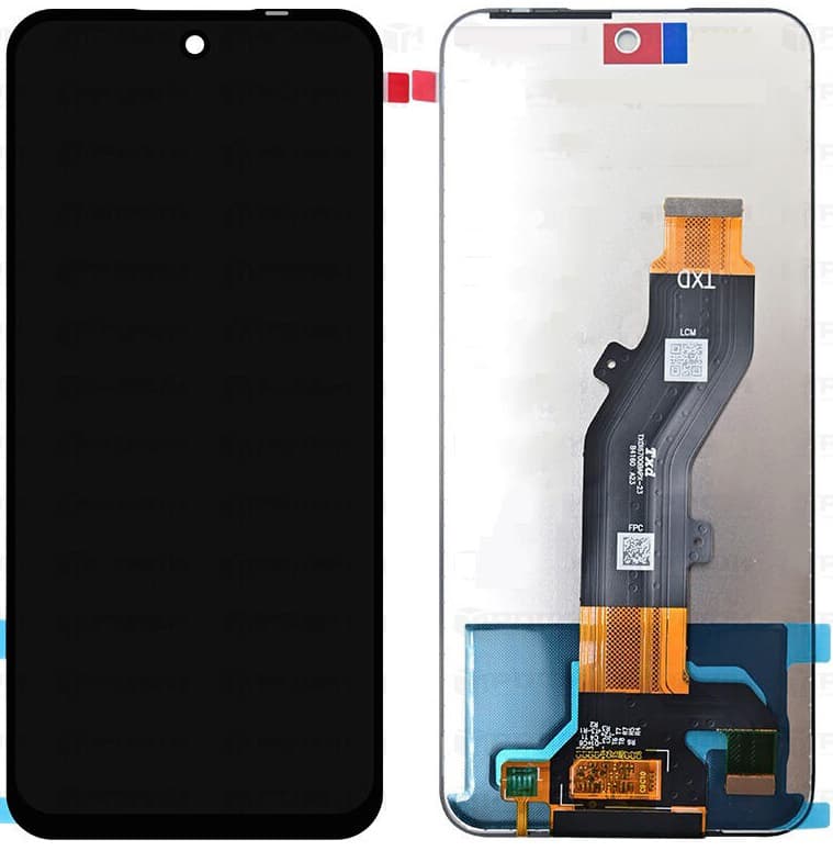 Дисплей для Tecno Spark Go1 (M) + тачскрин черный с рамкой o Дисплей для Tecno Spark Go1 (M) + тачскрин черный с рамкой o