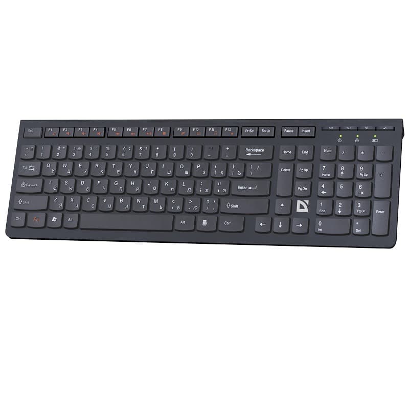 Клавиатура беспроводная DEFENDER Ultramate SM-535 USB RU мультимедийная черная