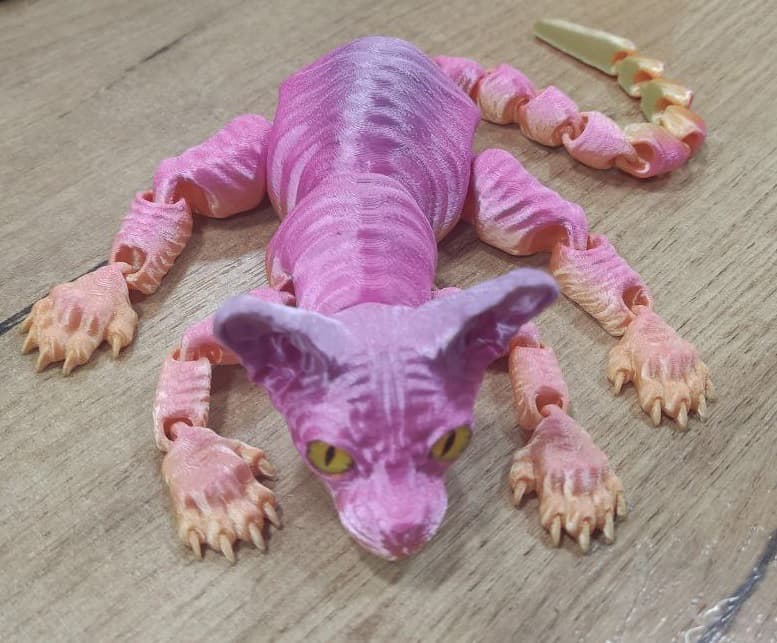 Подвижная игрушка 3D кот Сфинкс 31см Подвижная игрушка 3D кот Сфинкс 31см