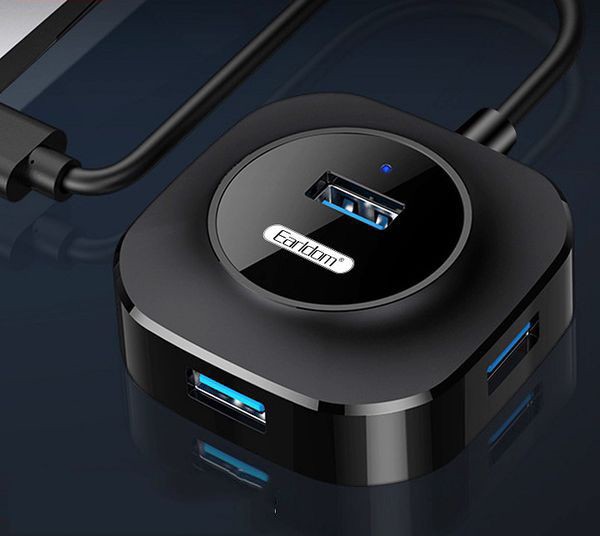 Разветвитель адаптер переходник USB HUB Хаб Ealdom ET-HUB06 4 порта USB 2.0+micro USB черный Разветвитель адаптер переходник USB HUB Хаб Ealdom ET-HUB06 4 порта USB 2.0+micro USB черный