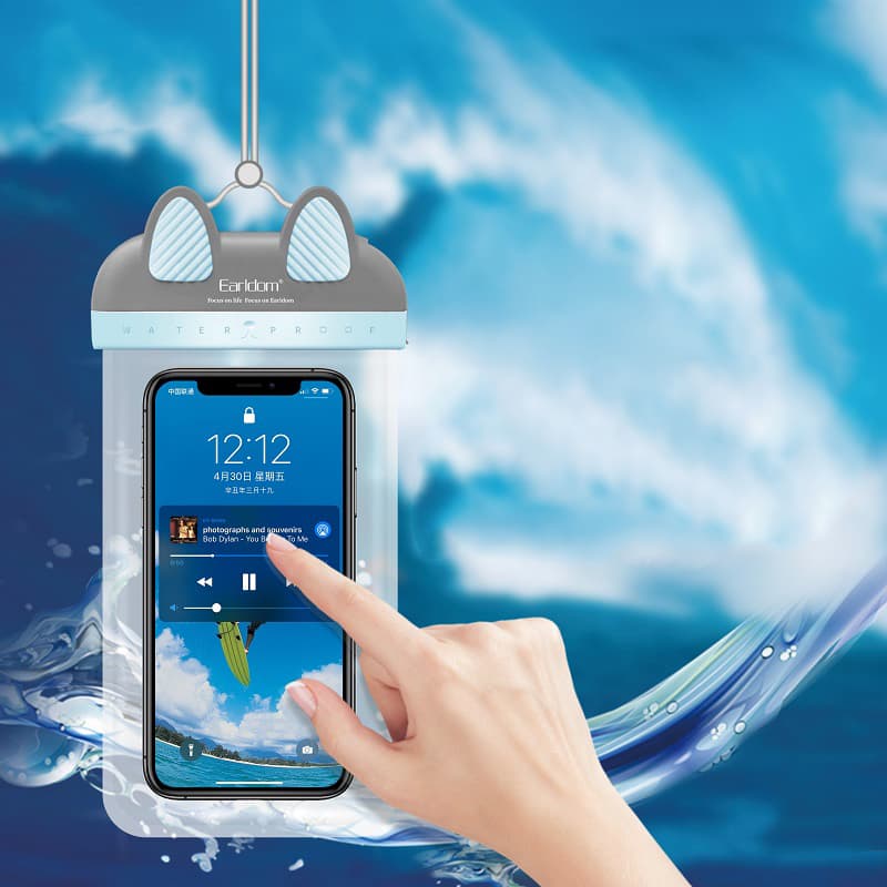 Чехол водонепроницаемый Ealdom ET-S5 225x117mm розовый