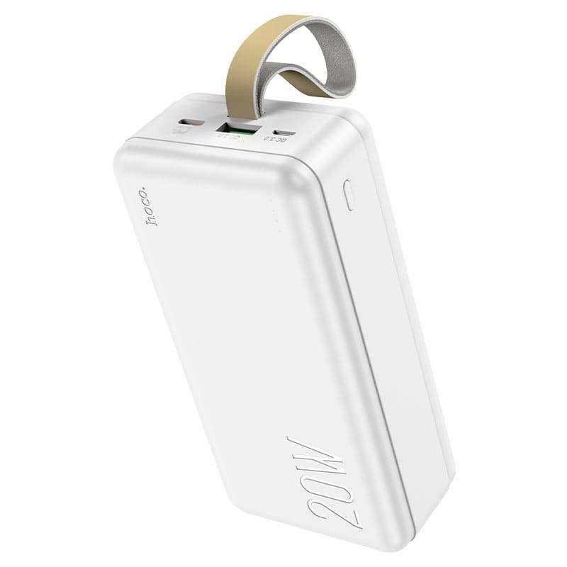 фото Внешний аккумулятор повербанк Power bank HOCO J87B 30000mAh PD 20W + USB QC3.0 18W белый