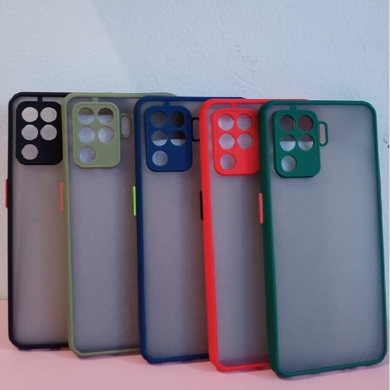 фото Чехол накладка для Xiaomi Poco C40 силикон+пластик притемненная матовая с черным бампером