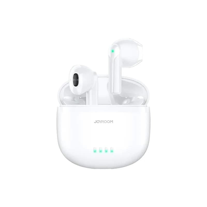 Изображение Наушники беспроводные Joyroom JR-TL11 Dual-Mic ENC белые фото Наушники беспроводные Joyroom JR-TL11 Dual-Mic ENC белые