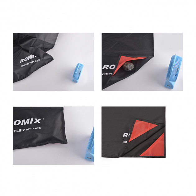 Покрывало складное ROMIX RH31 70x110 Black Покрывало складное ROMIX RH31 70x110 Black