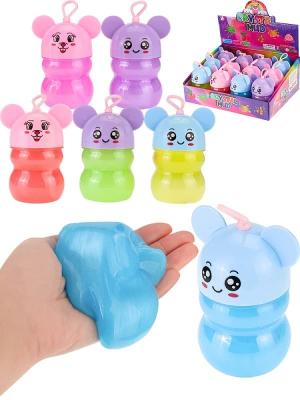 Слайм мышка с блестками 95гр