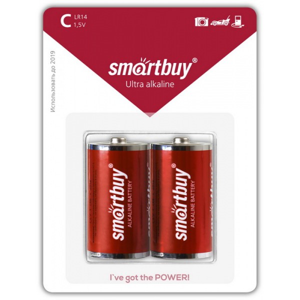 Батарейка Smartbuy алкалиновая LR14/2B (SBBA-C02B) (C)