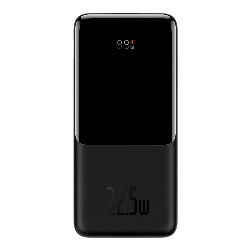 фото Внешний аккумулятор повербанк Power bank Baseus Elf Digital Display 10000mAh PD 22.5W черный PPJL010001