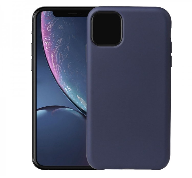 фото Чехол накладка для Realme C21y Gresso Меридиан силикон темно-синяя