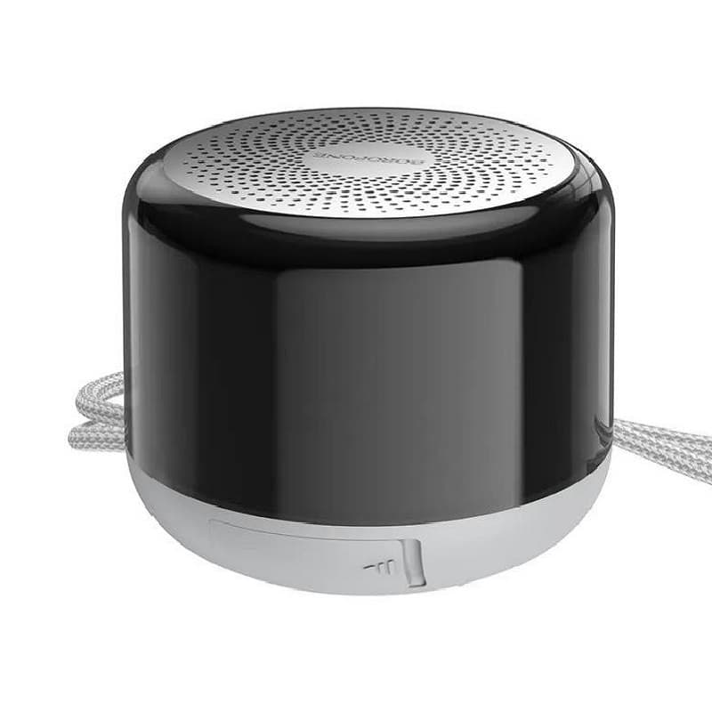 Колонка блютуз Borofone BR28 Joyful sports Colorful LED 600mAh черная