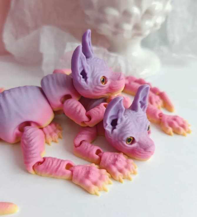 Подвижная игрушка 3D кот Сфинкс 31см Подвижная игрушка 3D кот Сфинкс 31см