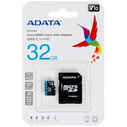 Изображение Карта памяти A-Data MicroSDHC Class 10 UHS-I U1 A1 V10 100MB/s 32Gb