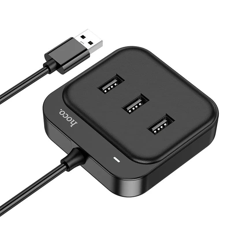 Разветвитель адаптер переходник USB HUB Хаб HOCO HB31 USB 3.0 to USB 3.0+USB 2.0x3шт черный 1.2м Разветвитель адаптер переходник USB HUB Хаб HOCO HB31 USB 3.0 to USB 3.0+USB 2.0x3шт черный 1.2м