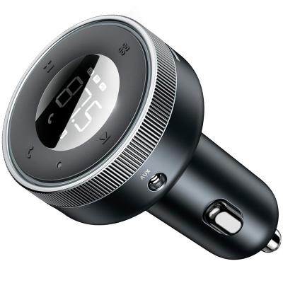 FM трансмиттер bluetooth модулятор Baseus Enjoy 2USB 3.4A 17 Вт + FM черный CCLH-01