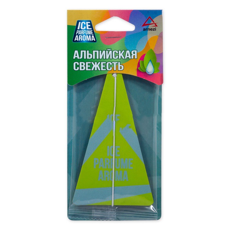 фото Автомобильный ароматизатор Ice Parfume Aroma пропитанный пластинка альпийская свежесть ARNEZI A1509054