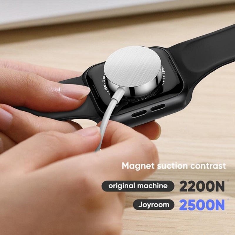 Магнитное зарядное устройство кабель для часов Apple Watch Joyroom S-IW002S 2в1 Magnetic/Lightning в USB-A 1.5м белое