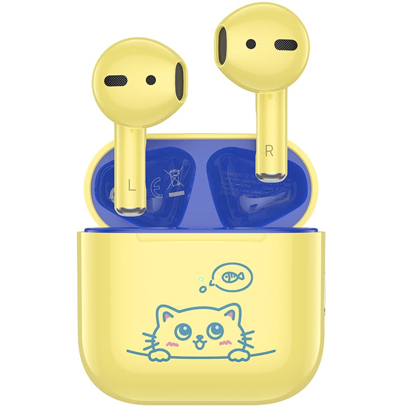 фото Наушники беспроводные Hoco EW112 детские желтые