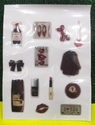 3D стикер наклейка на телефон 11х14,5см в ассортименте