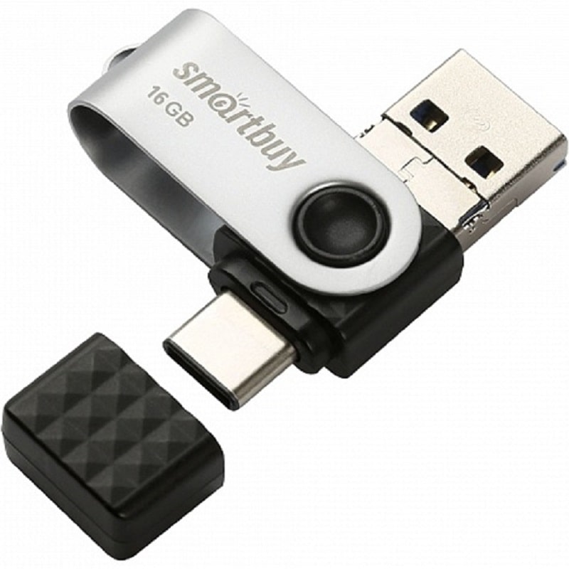 Изображение Флеш-накопитель Smartbuy TRIO 3in1 OTG USB 3.1/Micro USB/Type-C USB 128Gb Изображение Флеш-накопитель Smartbuy TRIO 3in1 OTG USB 3.1/Micro USB/Type-C USB 128Gb