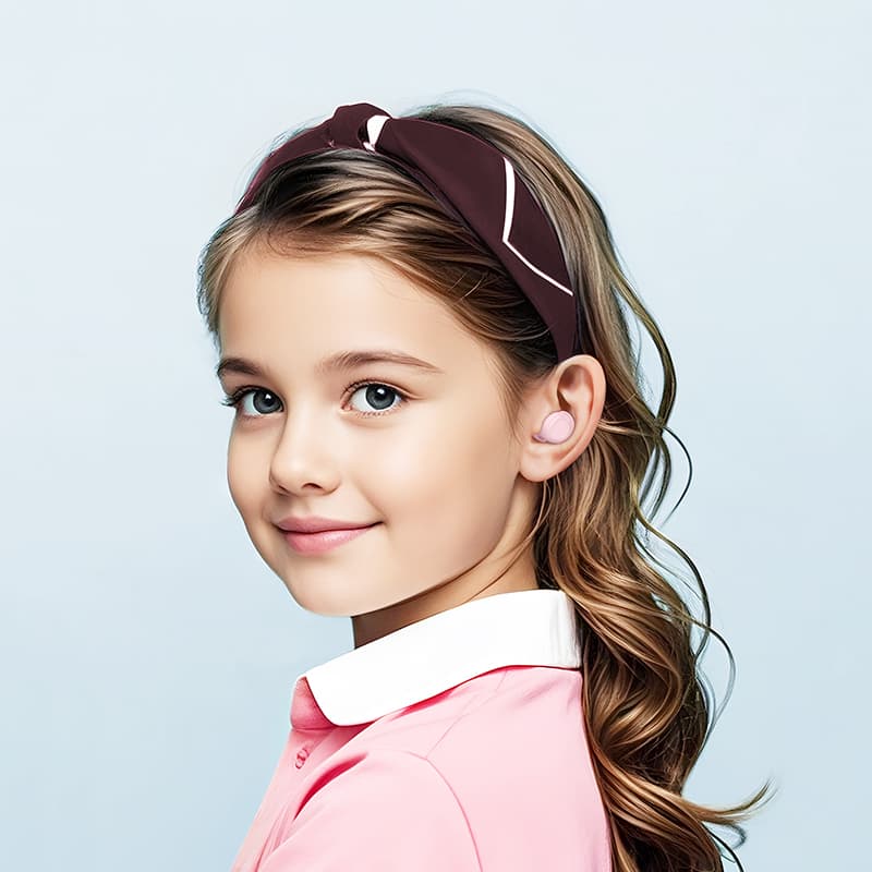 фото Наушники беспроводные Hoco EW111 детские розовые