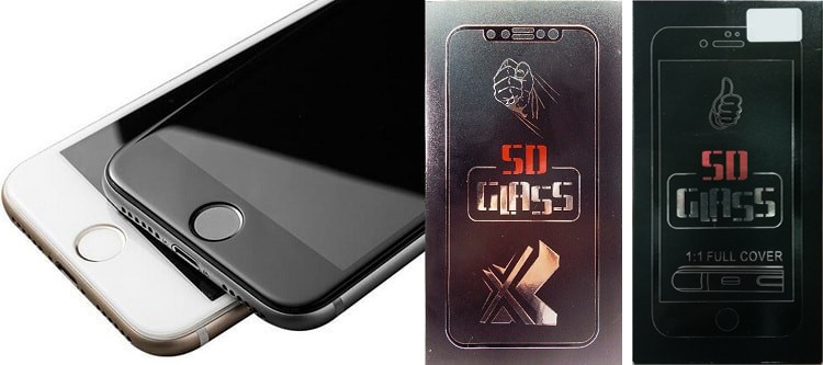 фото Защитное стекло для iphone 6/6S 4.7 Lanxiu 5D/6D белое