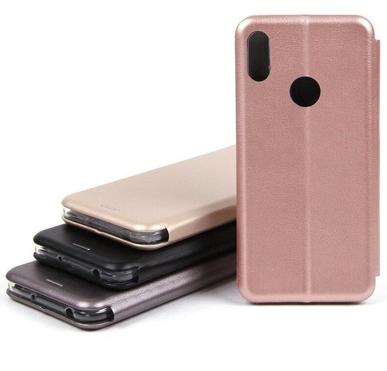 фото Чехол-книжка для Xiaomi Redmi Note 13 4G Fashion Case розовое золото