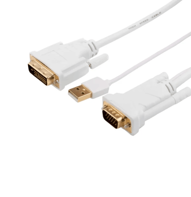 Кабель DVI - VGA Atcom AT9505 1.8м белый