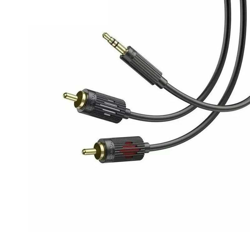 Аудио-кабель HOCO UPA28 AUX Jack 3.5 - 2RCA тюльпаны 1.5м черный Аудио-кабель HOCO UPA28 AUX Jack 3.5 - 2RCA тюльпаны 1.5м черный