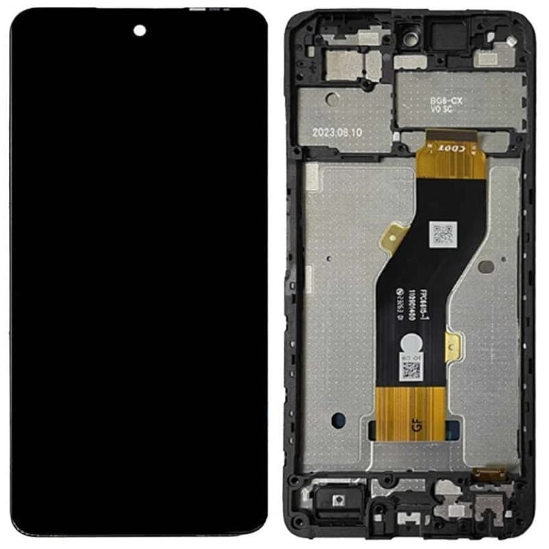 Дисплей для Tecno Spark Go 2024  + тачскрин черный с рамкой