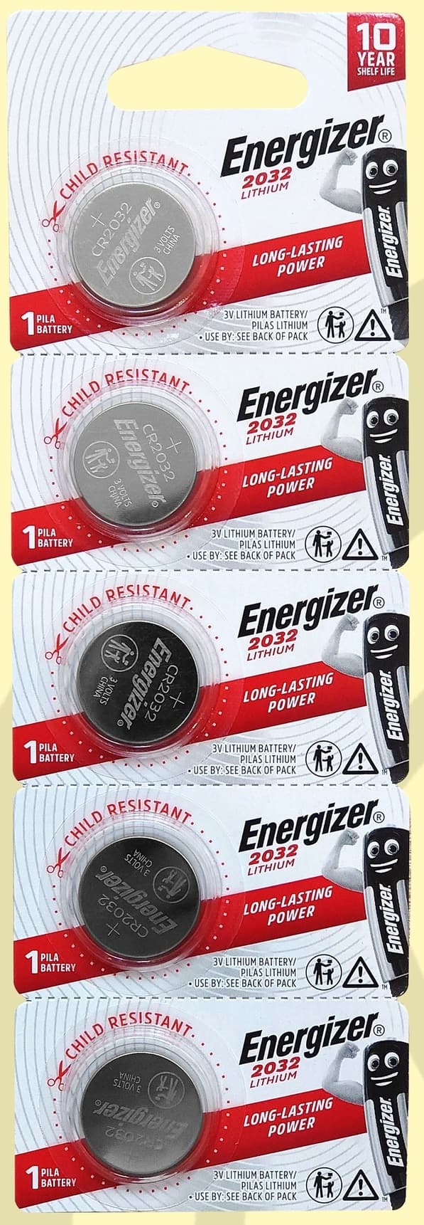 Батарейка Energizer литиевая CR2032-5BL