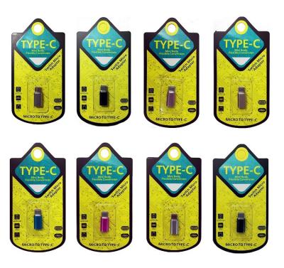 Адаптер переходник с Micro USB на Type-C USB YHL-TC01 золото
