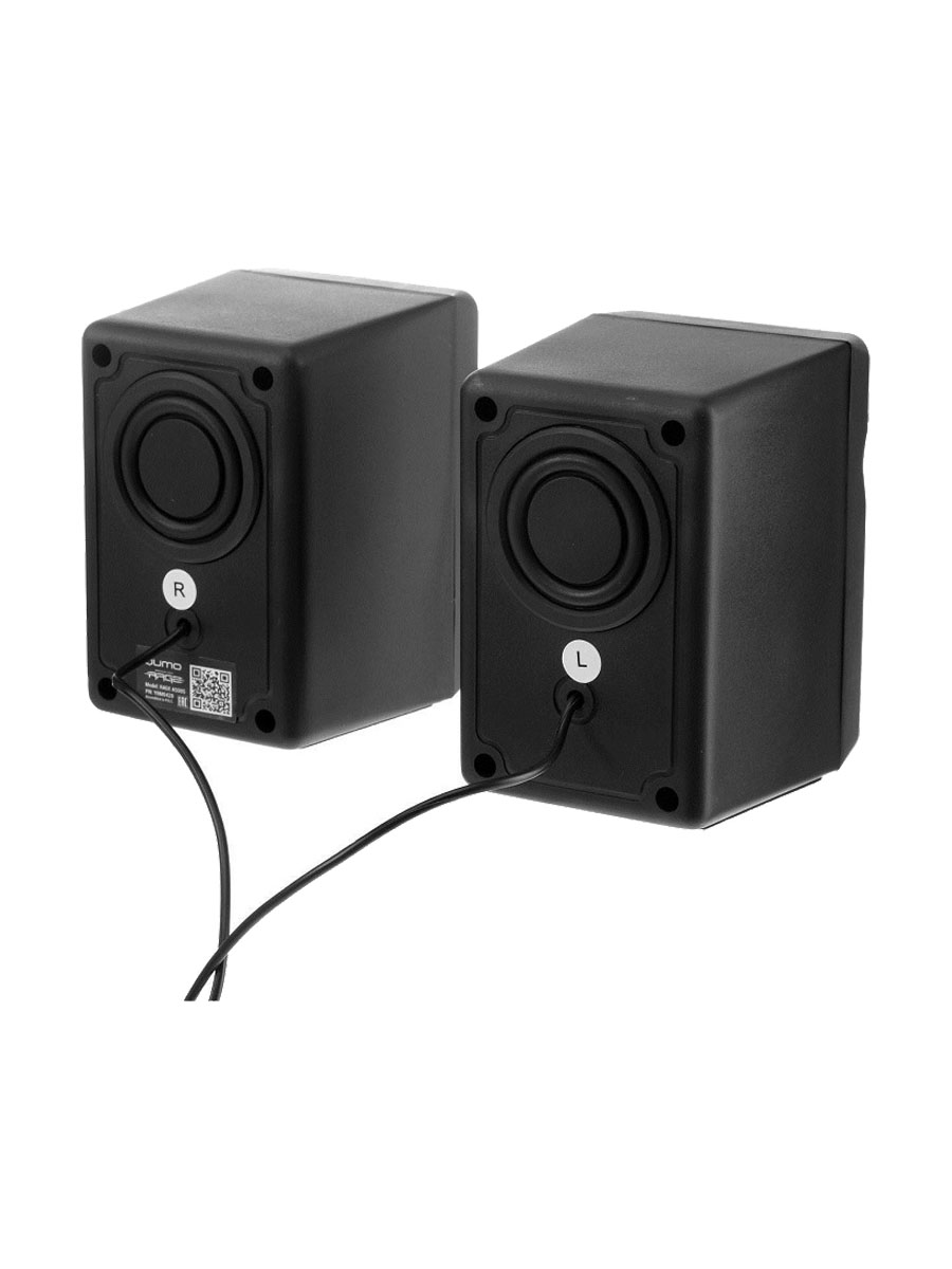 Акустическая система 2,0 Qumo Rage AS005,10ВТ, синяя подсветка (отключаемая) USB+3.5 jack, объемное звучание Акустическая система 2,0 Qumo Rage AS005,10ВТ, синяя подсветка (отключаемая) USB+3.5 jack, объемное звучание