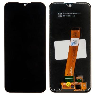 Дисплей для Samsung A01 2020/A015 "как новый" + тачскрин черный (широкий коннектор)